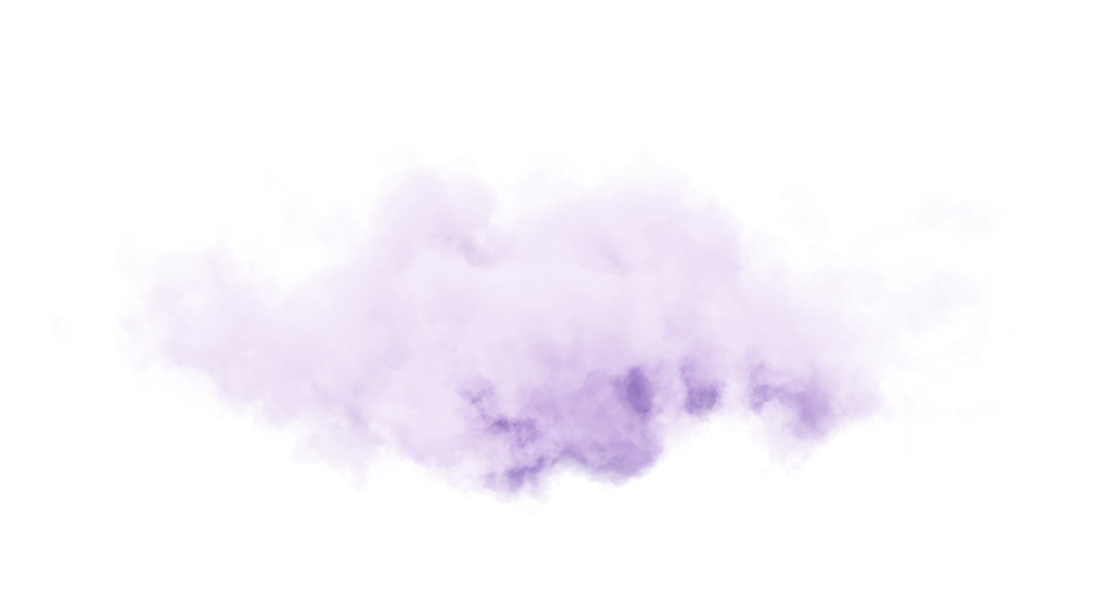 Purple cloud 3d rendering.