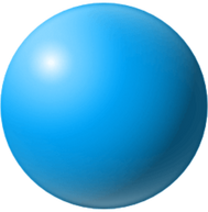 3D Blue Ball